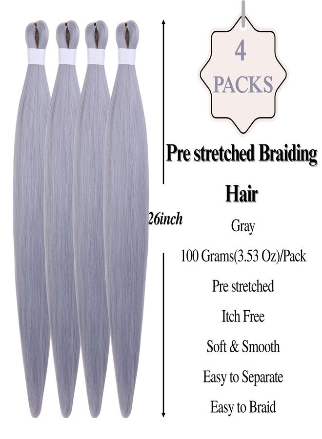 Leticia Gray Boho Braiding Hair Pre stretched Hypoallergenic Curly Braiding Hair for Boho Braids Bohemian Braids Knotless Ez Braids - Image 2
